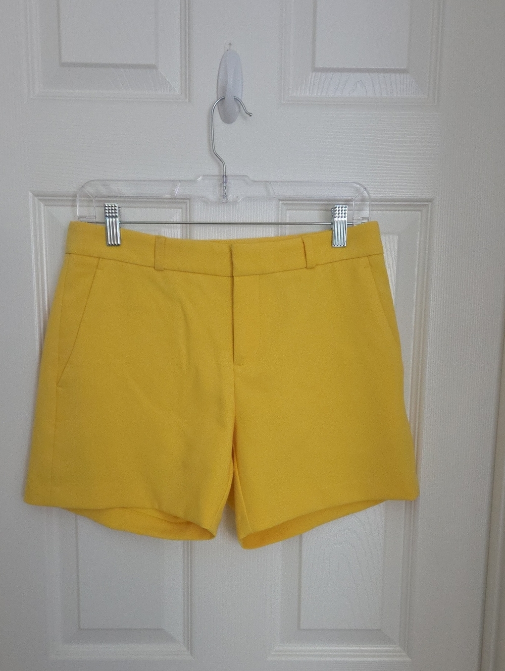 Banana Republic Yellow High-Rise Tailored Shorts. Size 2.